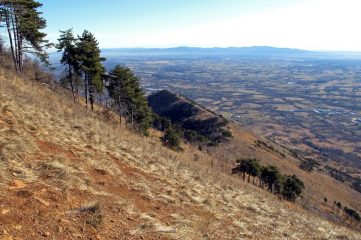 La discesa verso il Baron