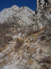 poco prima di arrivare al canalino