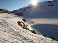 Il Torrente Ayasse ghiacciato a Dondena