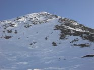 Inizio del pendio sommitale.