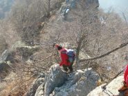 passaggio acrobatico di Angelo in discesa