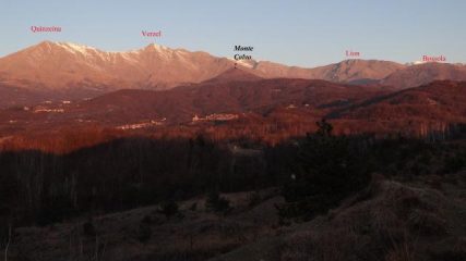 la meta dal tratto di partenza