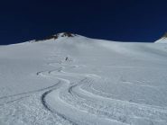 Discesa sotto la punta