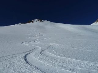 Discesa sotto la punta