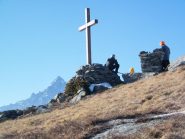 La bella croce di vetta della Selassa