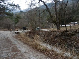 primo tratto su strada dopo aver parcheggiato