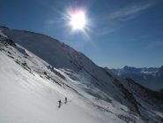 i bellissimi pendii  del vallone  di Chaleby a ovest
