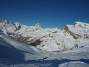 sulla via del ritorno alla vista del maestoso Cervino