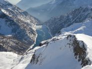dalla cima il lago di Agaro
