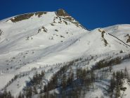 la via di salita dall'alpe Sangiatto