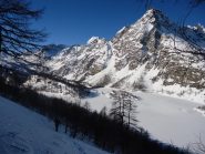 bella la vista sul lago dai ripidi boschi del lato est
