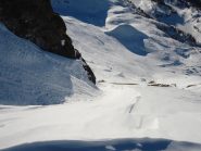 il ripido canalino finale