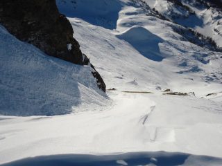 il ripido canalino finale