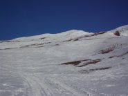 Zona inferiore, con la traccia del gatto delle nevi