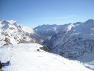 panoramica del versante meridionale in direzione del lago di Ceresole