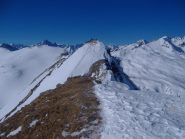 Vetta, pelata dal vento