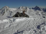 Vetta;da sx Mongioia,Salza,Monviso.