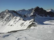 Colle Malacosta e il Pic du Pelvat.