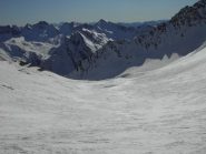 L'ampia conca sotto Colle Malacosta.