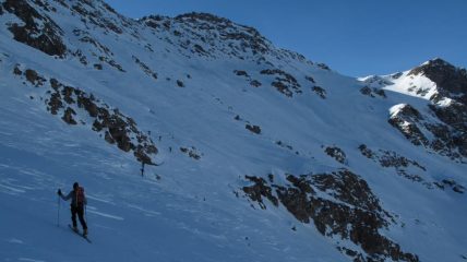 l'itinerario verso il Col de Chamoussière