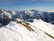 La cresta della Valfredda verso Est