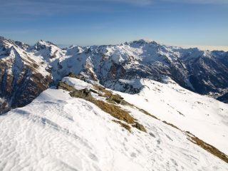 La cresta della Valfredda verso Est