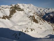 Vista dalla cresta di Punta Valfredda sul versante Nord