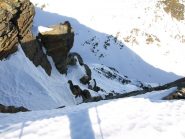 Pendio Nord dalla cresta di Punta Valfredda