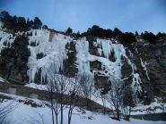 cascate di ghiaccio sulla via del ritorno