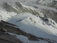 Dalla vetta la cresta nord.
