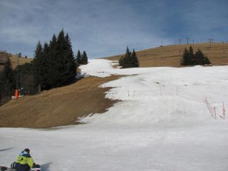 La mancanza di neve a Bielmonte