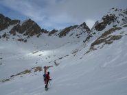 dal colle Gippiera, il pendio O di discesa