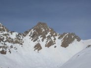 Sulla sinistra, canale SE di salita