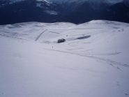 la traccia fatta dagli organizzatori della gara davanti a me...