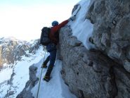 giorgio nella prima parte della rampa che si stacca dal Canalone dei Genovesi