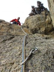 verso la cima dell'ultimo tiro