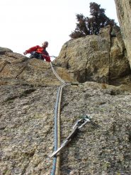 verso la cima dell'ultimo tiro