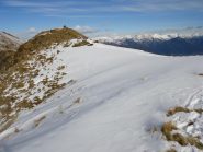 la cima del Faierone dalla cresta sud 
