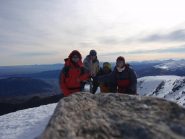 con Fabio ,Roby e Silvia in cima