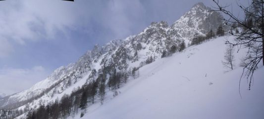 il cambio repentino del tempo limitava la visibilità....