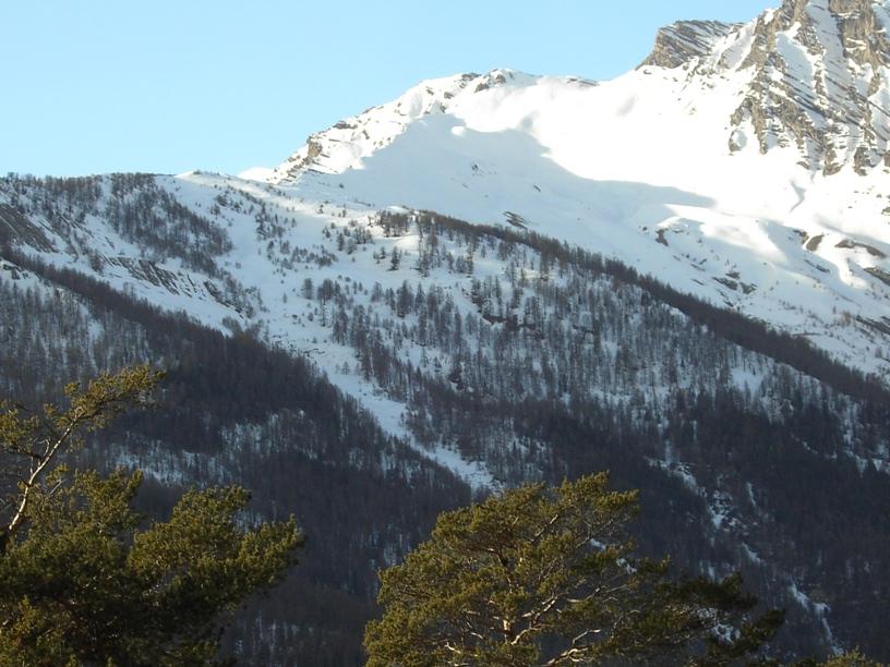 Il percorso visto dalla statale.