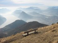 Dalla vetta del Monte Boglia verso il Lago di Lugano