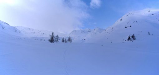 l'ambiente  odierno con neve intonsa...