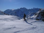 Dal colle si vede la Barre des Ecrins