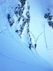 Si imbocca il ripido ramo di sinistra