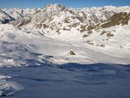 Valle del Torrente Loo e Punta Cornaccio (2533 m) visti da Punta Lazoney