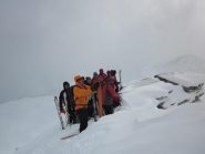 il gruppo in vetta