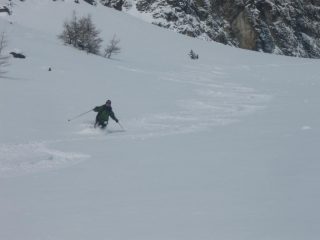 Claudia in discesa