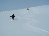 inizia la discesa dalla puntina