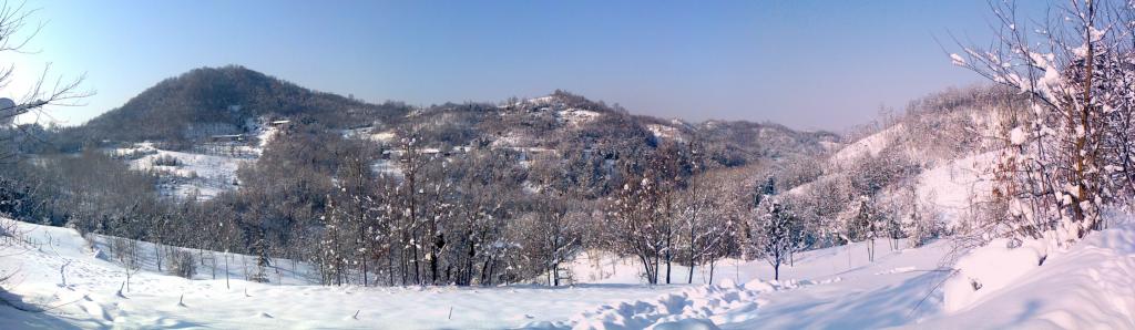 il versante sinistro in panorama